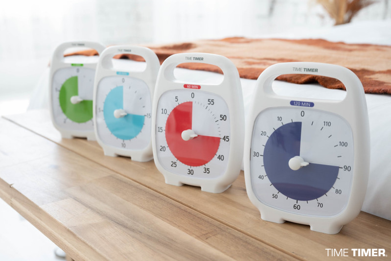 TimeTimer's tweet photo. Through visual cues, the #TimeTimer empowers those with #Autism to ‘see’ time pass as the colored disk disappears. It helps with transition anxiety, sensory overload, &amp; sticking w/ routines. Check out our PLUS collection!
https://t.co/HbSPNzKPyc https://t.co/1BaI2OFKtU