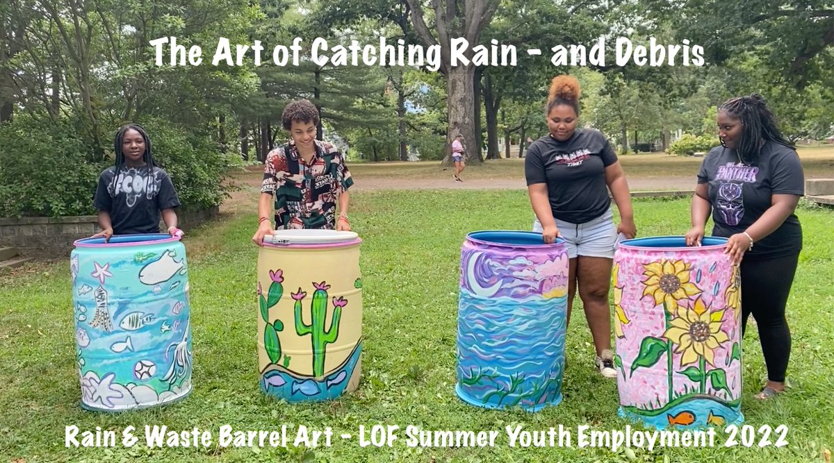 LottaFish's tweet photo. We made lots of art this summer as part of the #UrbanWatersInitiative to help restore the health of the Mill River and reduce pollutants and debris entering our waterways! Multiple art projects in New Haven funded by the #CTDEEP in coordination with @SouthwestConse2 @NewHavenURI https://t.co/B1BQnQzW6O