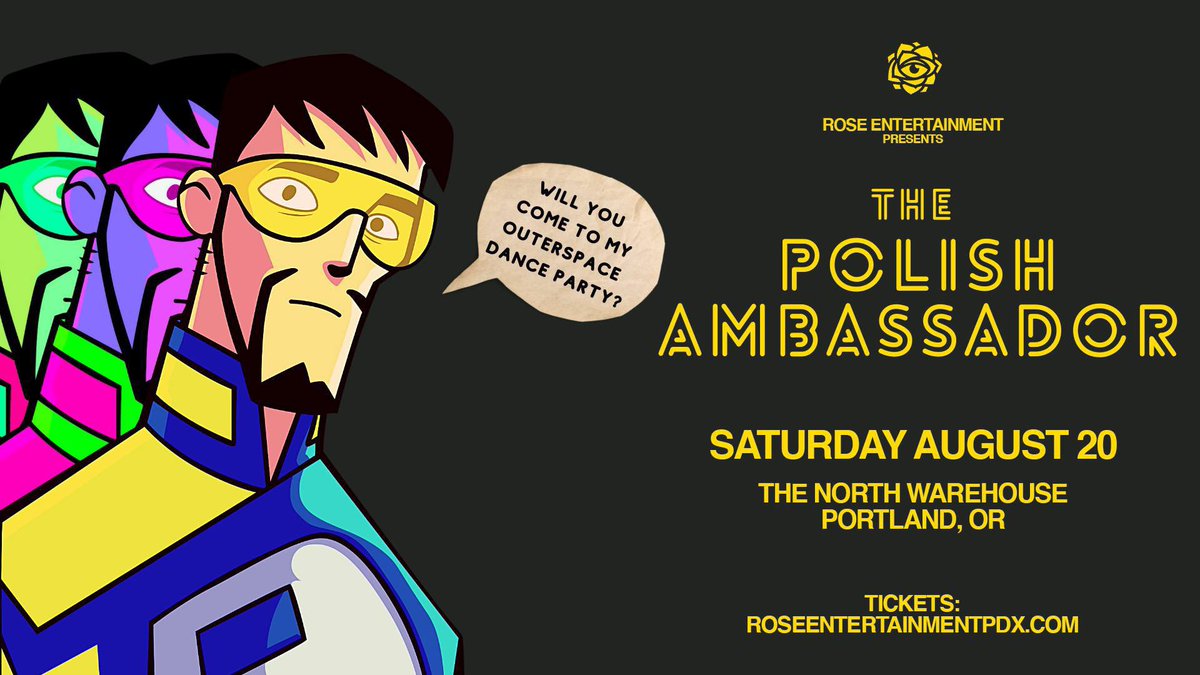 thanks to everyone who has minted ‘Mystery Mullet’ so far! we’d love to get at least another dozen or so minters to make it 25 editions..mint stays open until this Friday!! in the meantime, another sold out show in Portland 2nite..Lets do this 👾🛸👾#thepolishambassador #musicnft