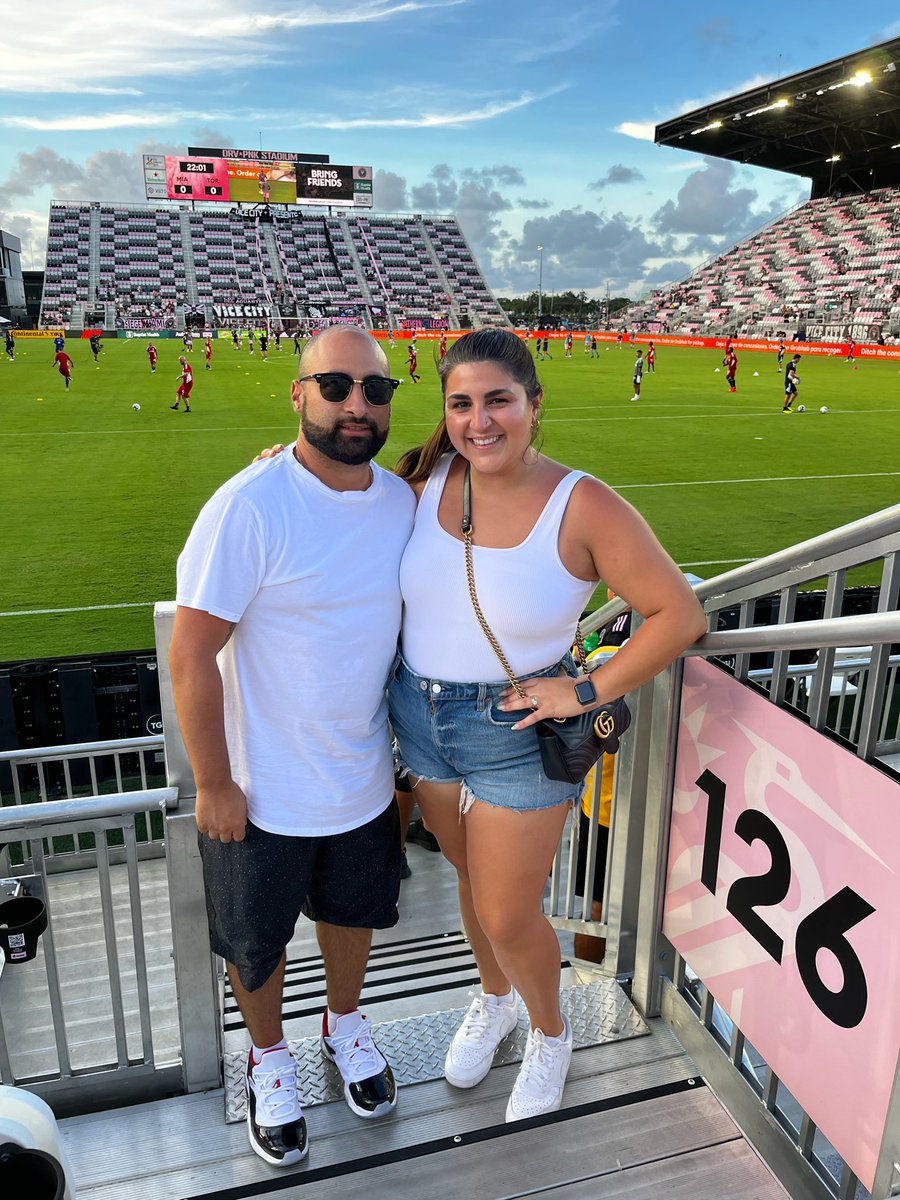 LucaDeMontis's tweet photo. Road game for the boys @TorontoFC in Miami. It was only right we came to show our support. Come on you reds! #TFCLive https://t.co/Nr4Xtrzss4