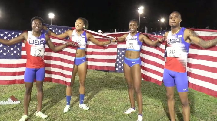 🇺🇸Mixed 4x400m🥇