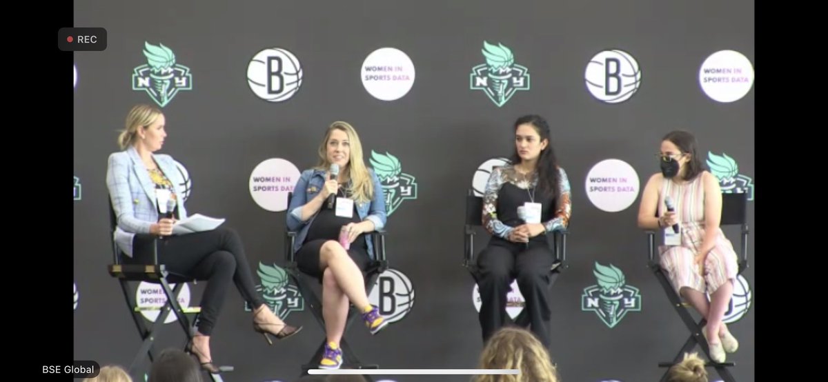 Caiti326's tweet image. Phenomenal day at the @WinSportsData inaugural Women in Sports Data Symposium. Grateful to have been around so many fellow women #datanerds and excited for the future of sports data with these women in the mix. Bravo @bunsushi and team!