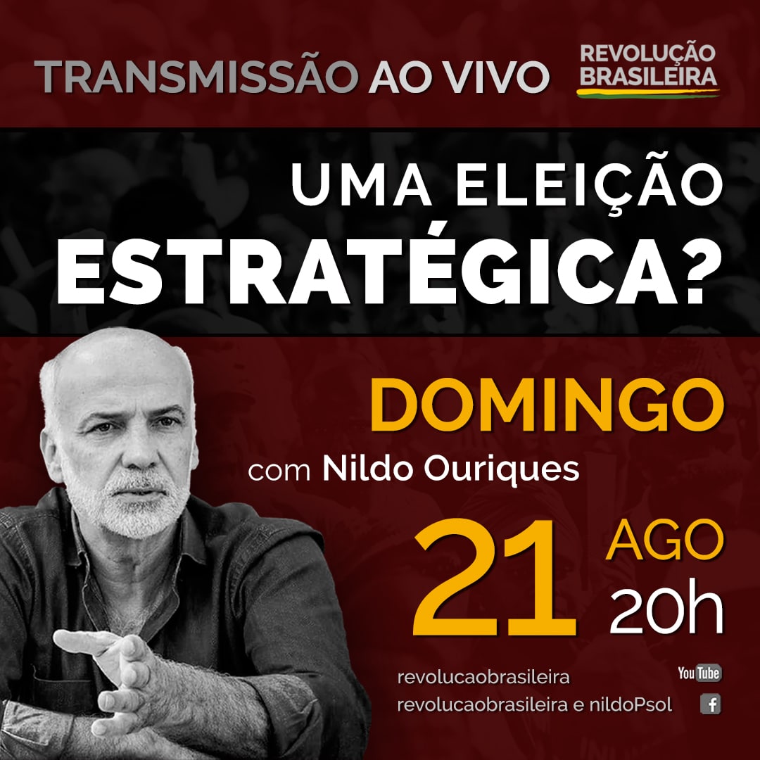 O camarada Nildo Ouriques estará ao vivo neste domingo para mais esta conversa. Estão todos convidados.

21/08 (domingo)
20hs 

Canal RB através do link: youtube.com/watch?v=7BsCIQ…

#revolucaobrasileira #marxismo #socialismo #classetrabalhadora #proletariado #revolucao