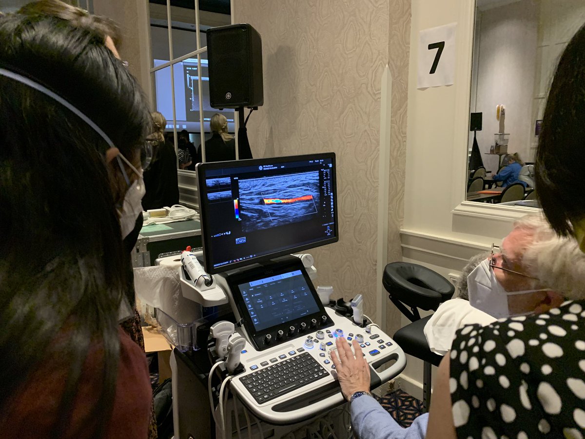 catysanchez00's tweet photo. 2nd North American LVV US workshop. 
✔️improvement of Halo sign ➡️ more rapid in temporal than in axillary arteries.
✔️Patients with GCA-LVV: worse outcomes #MayoClinicRheumatology.
✔️Lots of great hand on practice.
@USSONAR_Rh @MdWarrington @UWRheum https://t.co/MW23ed24p0