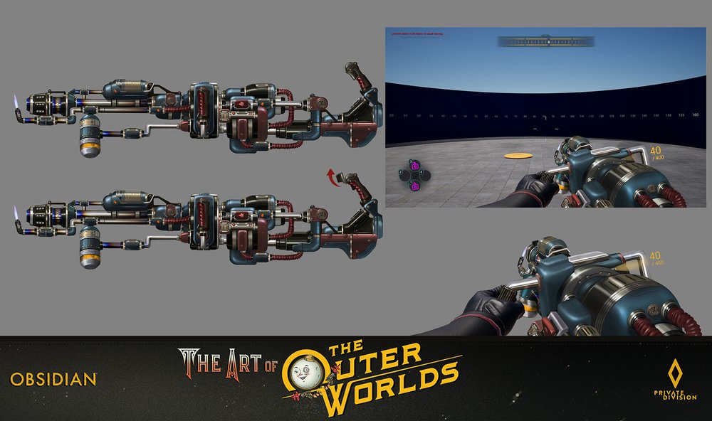 Check out Lead Concept Artist Bobby Hernandez's Art from the videogame series The Outer Worlds!

Bobby teaches our 3D/2D Hard Surface Design Class! Check it out if you're interested in learning AAA techniques for weapon and prop design!
brainstormschool.com/3d2d
#Blender #3D