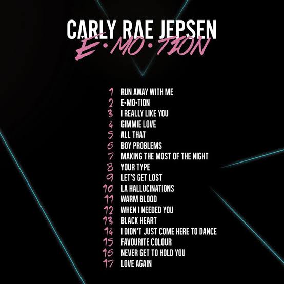 Bryyee's tweet photo. On this day, 7 years ago, Carly Rae Jepsen released her third studio album “E•MO•TION” https://t.co/4FalDWJDvO