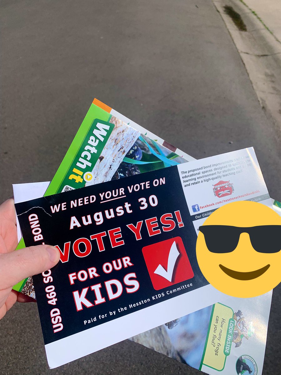 brad_kohlman's tweet photo. Lets do this! Our students and community will benefit for GENERATIONS when we pass the bond issue on August 30! #HesstonStrong #SwatherPride https://t.co/cPF94LLWAn