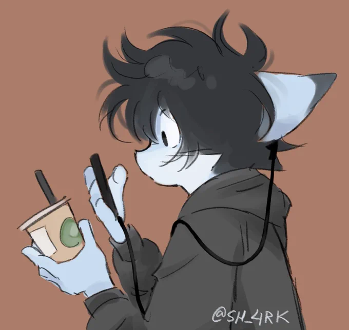(hes listening to weezer btw) 