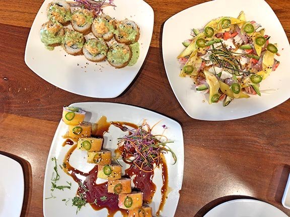 CaboREMagazine's tweet photo. 🍣🍣🍣#SushiNight! Treat your taste buds to an incredible evening of #sushi &amp; #sashimi delights at #FabricSushiBar! Experience the best of #LosCabos. https://t.co/mBOQezdxam