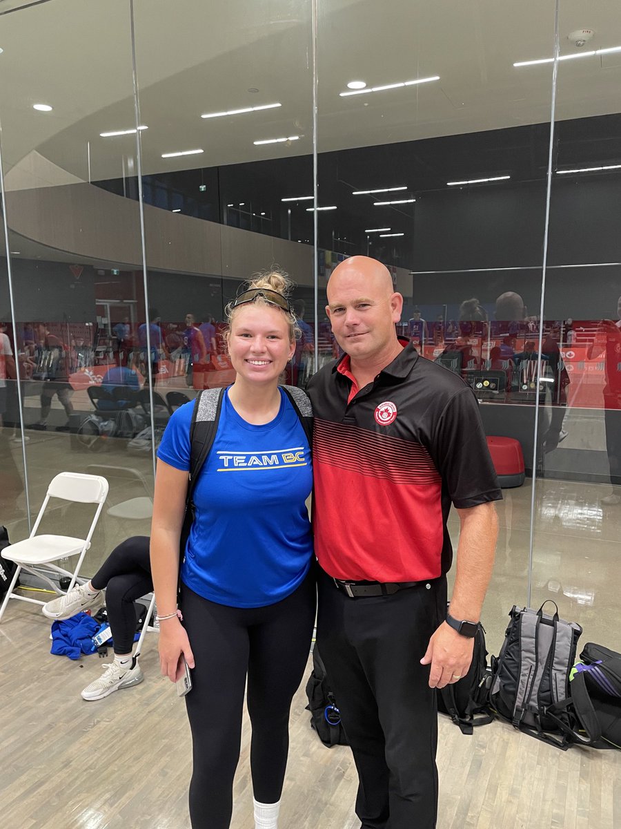 Look who I found ⁦<a href="/unb_wvb/">UNB REDS Women's Volleyball</a>⁩ at Canada Games watching  her sister your new recruit 😎