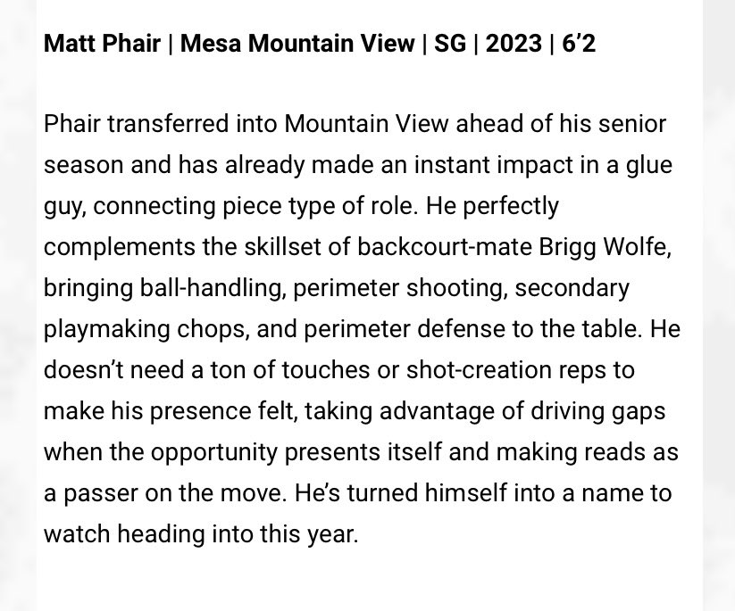 Mountain View Boys Basketball (@mvt_boysbball) on Twitter photo Great article on @NXTPROAZ by <a href="/EthanPiechota/">Ethan Piechota</a> ✍️ on <a href="/mvt_boysbball/">Mountain View Boys Basketball</a> 🏀 Senior Guard <a href="/Matt5phair/">Matt</a>‼️ Matt has had a GREAT Summer & Fall for the <a href="/MV_Toros/">Mountain View Toros</a>🏀‼️ Great article on @NXTPROAZ by <a href="/EthanPiechota/">Ethan Piechota</a> ✍️ on <a href="/mvt_boysbball/">Mountain View Boys Basketball</a> 🏀 Senior Guard <a href="/Matt5phair/">Matt</a>‼️ Matt has had a GREAT Summer & Fall for the <a href="/MV_Toros/">Mountain View Toros</a>🏀‼️