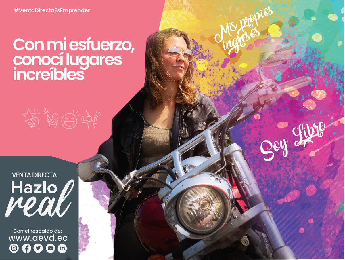 aevdecuador's tweet photo. ¡La #VentaDirecta es la oportunidad para ganar el dinero que necesitas para hacer o tener eso que soñaste!
#HazloReal y descubre empresas para montar tu negocio propio en https://t.co/s93fHyL36p
#VentaDirectaEsEmprender #TuNegocioPropio #VentaDirectaEsIndependencia https://t.co/jjYAzWx6qU
