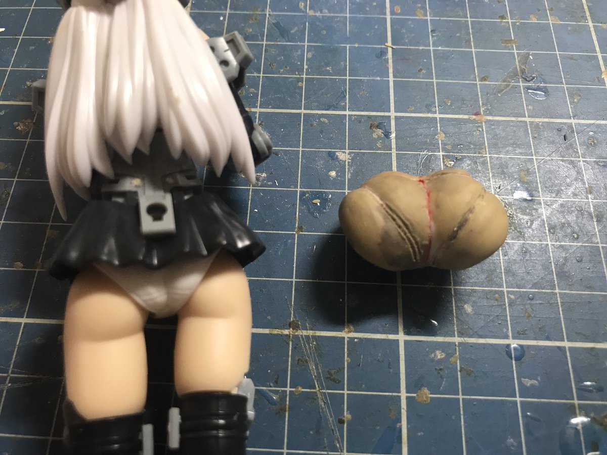 zeriEN01's tweet photo. 完全搞不懂胖次的橡筋， 唯有照抄一下。。。。。。

#轟雷 #FrameArmGirl #Gourai #フレームアームズ・ガール #FAガール #素体化 #低身化 https://t.co/Io0ljUGn9L