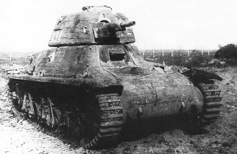 Tank Archives on Twitter "An exGerman Hotchkiss H 39 tank with a