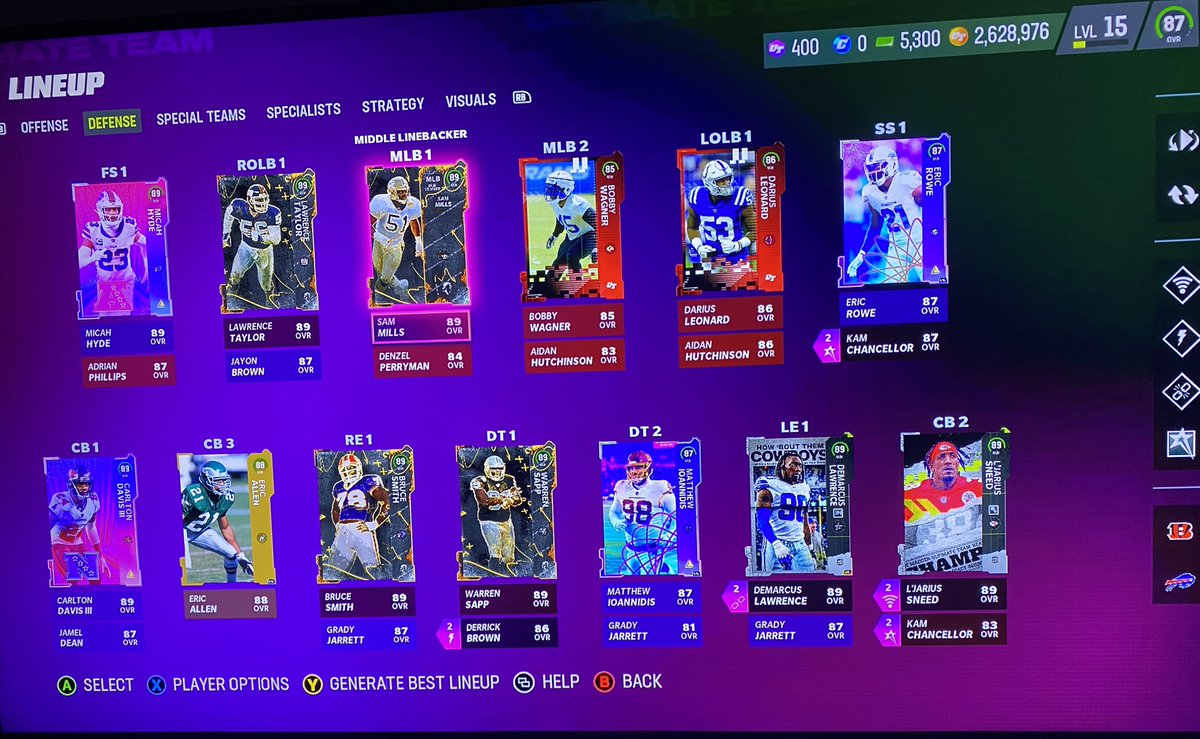 RagTagQuill's tweet photo. Lineup suggestions?? Would like to add a few more All Madden players but not sure if they’re needed. #MaddenNFL23 https://t.co/R5RxhzF5l0