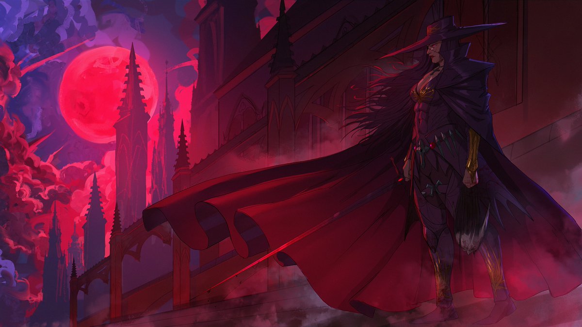 a blood moon rises, a hunter is on the prowl