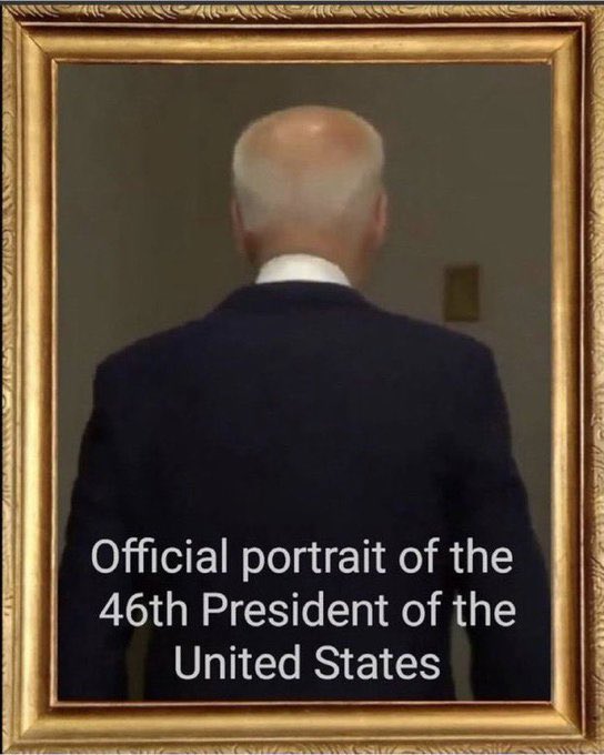 JGBPOV3's tweet image. The official White House portrait 🖼