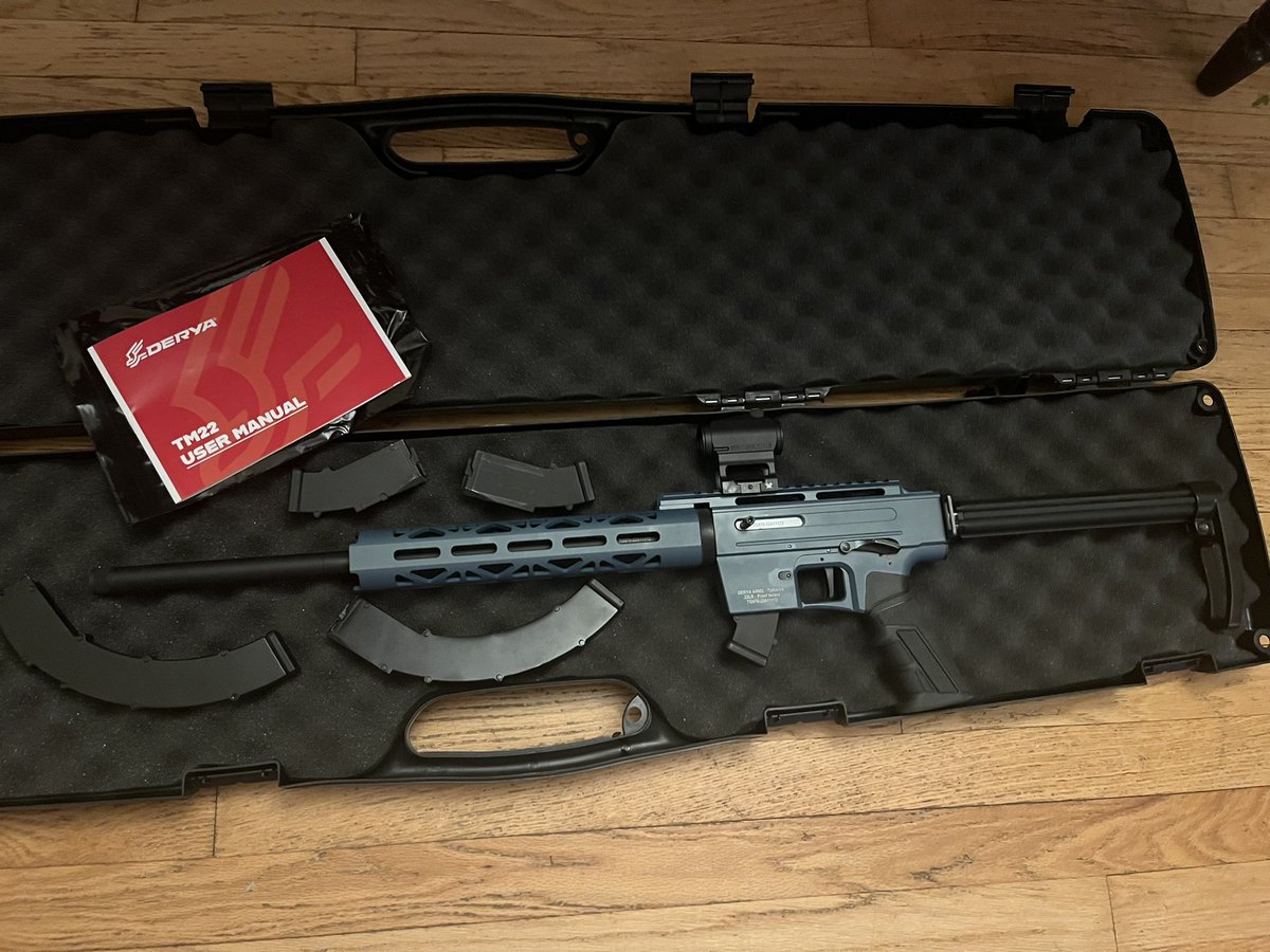 TWilsonOttawa's tweet photo. Got the red dot from Vortex Canada on #BlueBelle today. This little beauty will be shot by thousands of Canadian women from coast to coast 🇨🇦💙
Derya TM22 courtesy of O'Dell Engineering Ltd. Canuck Guns
#CCFRwomensprogram #LadiesRangeDays #RedDot #TeamCCFR https://t.co/G1NKO15iuD