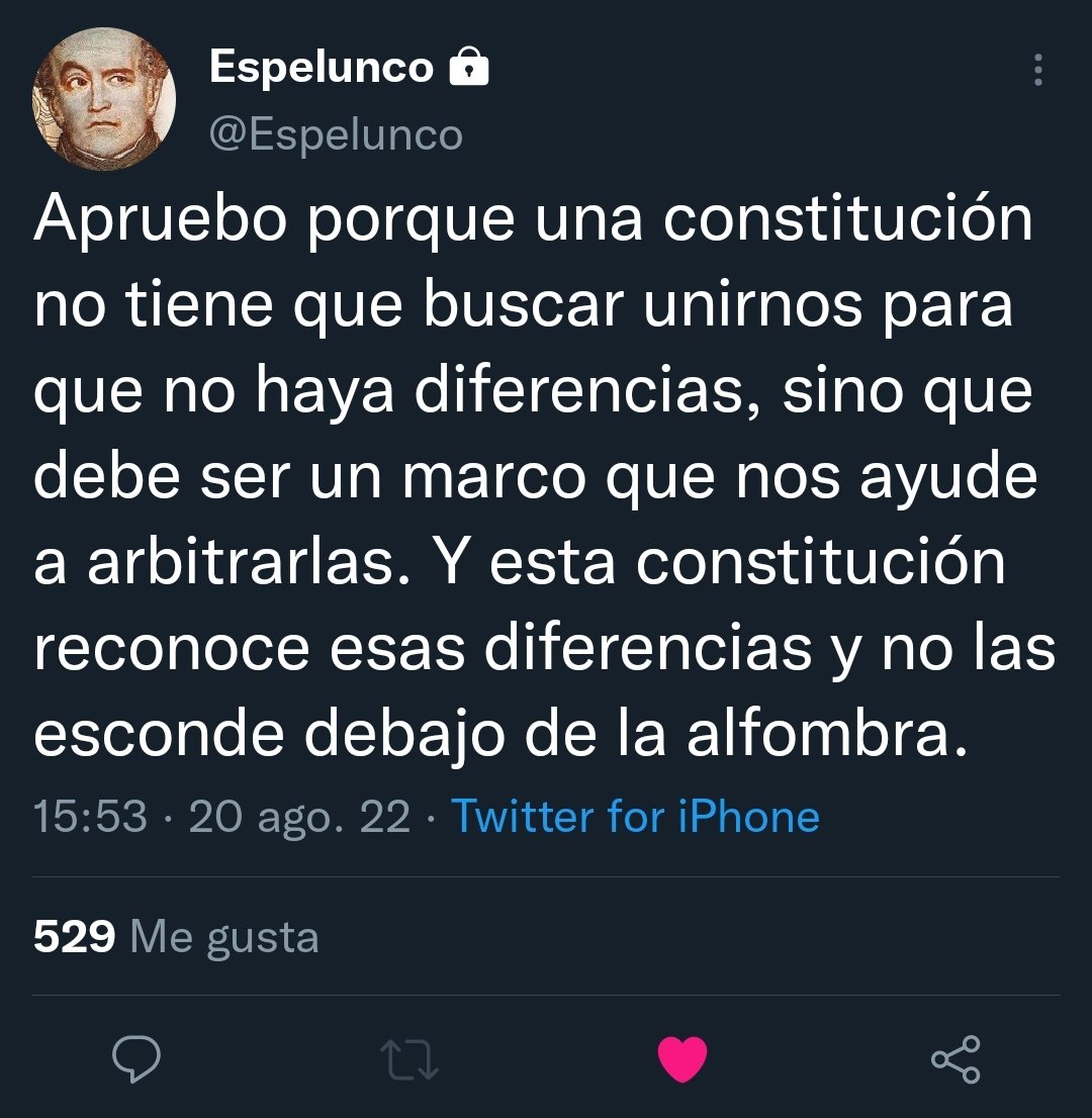 Encuentro que esta es una de las mejores razones para aprobar.

(Don @Espelunco tiene candado en su cuenta pero dio permiso para reproducir su tuit así)