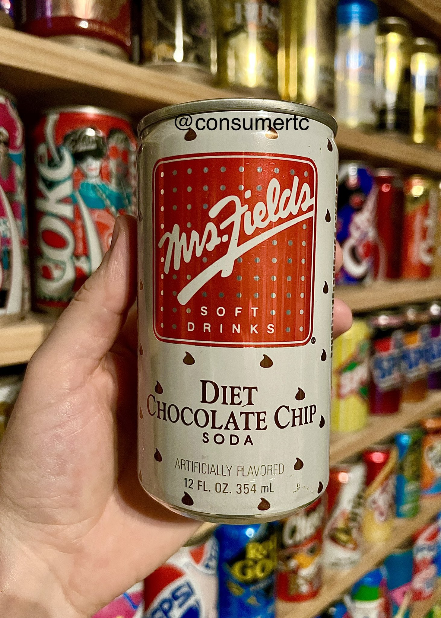 Consumer Time Capsule on Twitter "Mrs. Fields Diet Chocolate Chip Soda