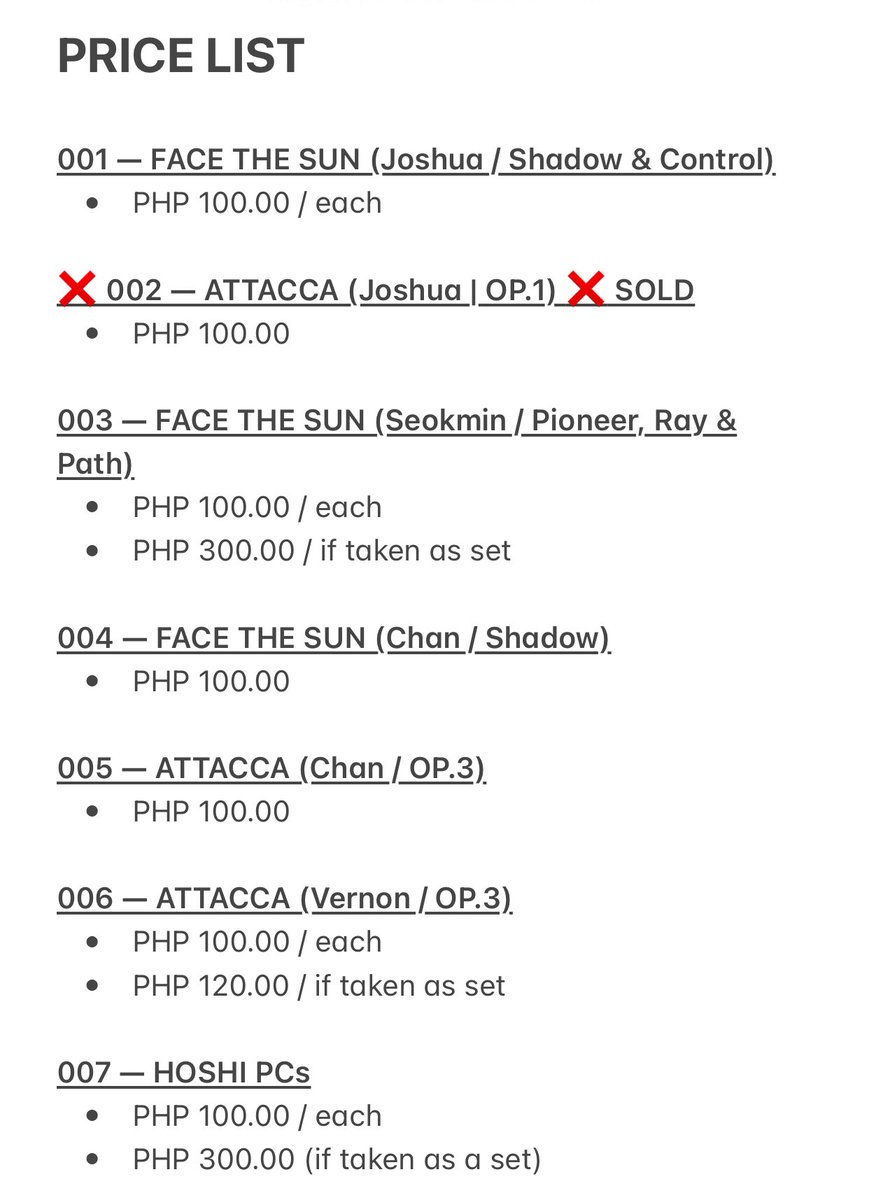 sebeunhae's tweet photo. wts lfb ph • please help rt 🛒

seventeen assorted photocards // svt
— loc: mindanao
— price list in last pic + lsf
— all on hand
— in 🤌✨ good condition
— mop: gcash / bank 💸
— mod: j&amp;t / ggx / lbc
— dop: 3 days after reservation

• drop your questions if you have any https://t.co/2o6LtR2K89