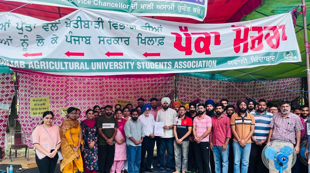 ASilentRhapsody's tweet photo. This is my India at 75. Deserving youth protesting for already existing but vacant posts. Not asking for any benevolence but their rights. Around 50% Punjab’s Agriculture Dept. lies empty! @CMOPb , where is the “badlav”?

 #SaveKisani_SaveJawani https://t.co/bv3CU3qhQn
