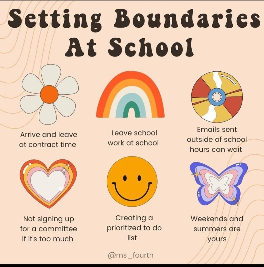 I love these! Teachers work so hard and need to be given grace to set boundaries. You can’t give from an empty cup. ♥️