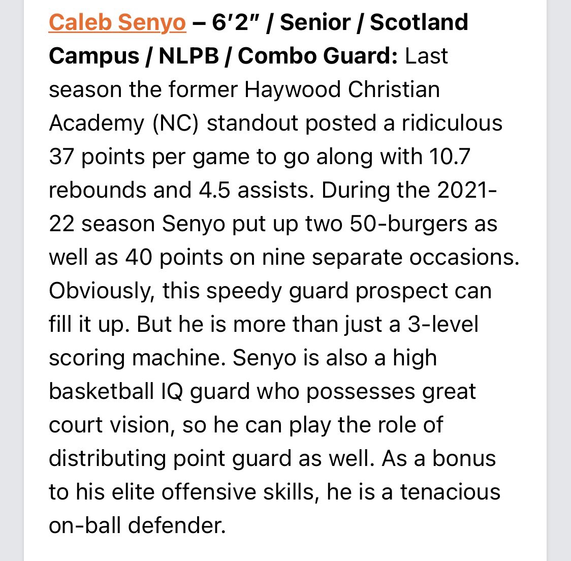 Caleb Senyo tweet media