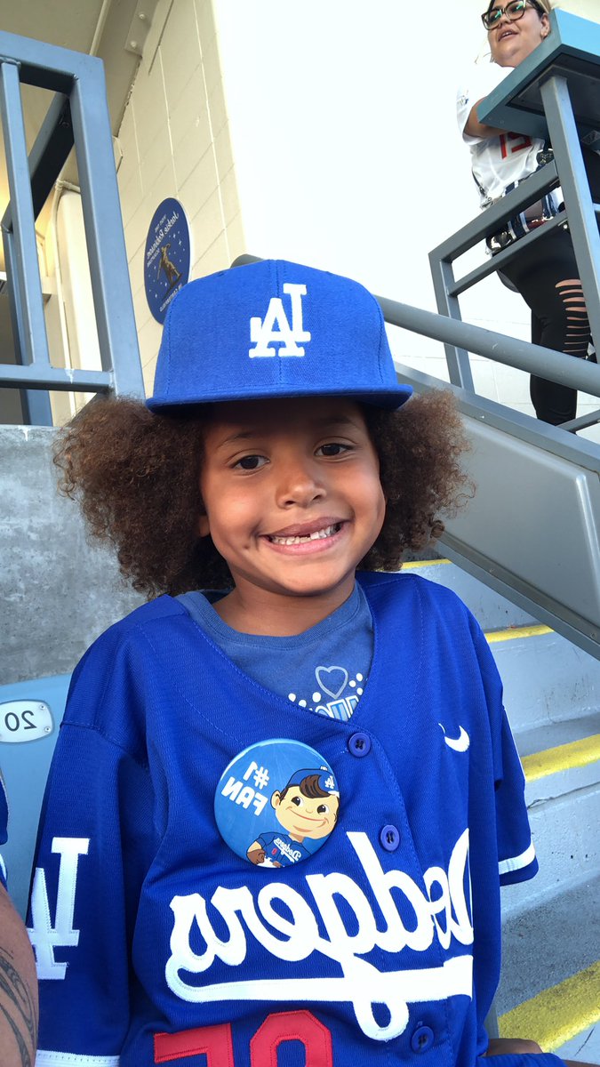 tigleis's tweet photo. @Dodgers she’s the ultimate Dustin May fan! She wanted to show everyone how much they “look alike.” #GoDodgers #LADodgers https://t.co/nxRrvmnfne