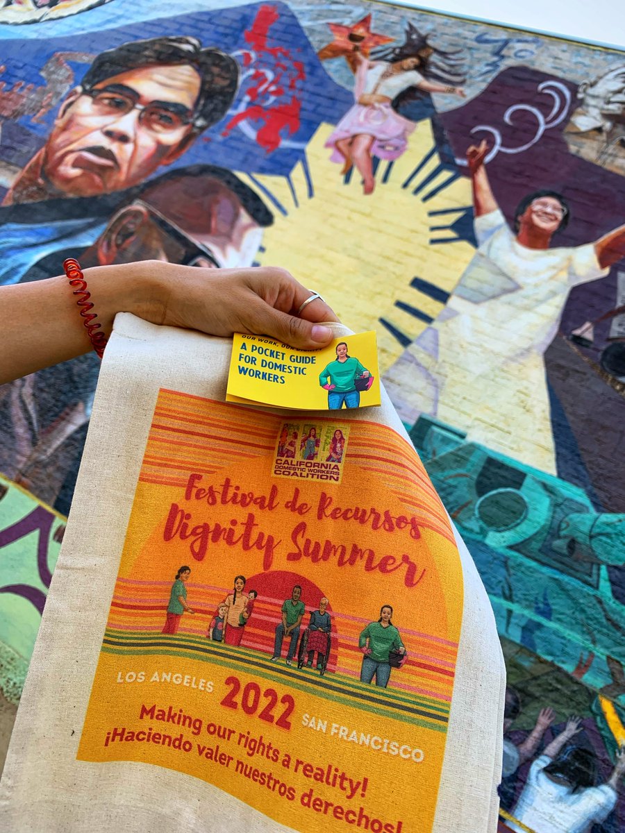 CADomesticWrker's tweet photo. Domestic workers have rights on the job! We are making our rights a reality one tool at a time! #HotKYRSummer #DignitySummer https://t.co/RYbvRrNNW1