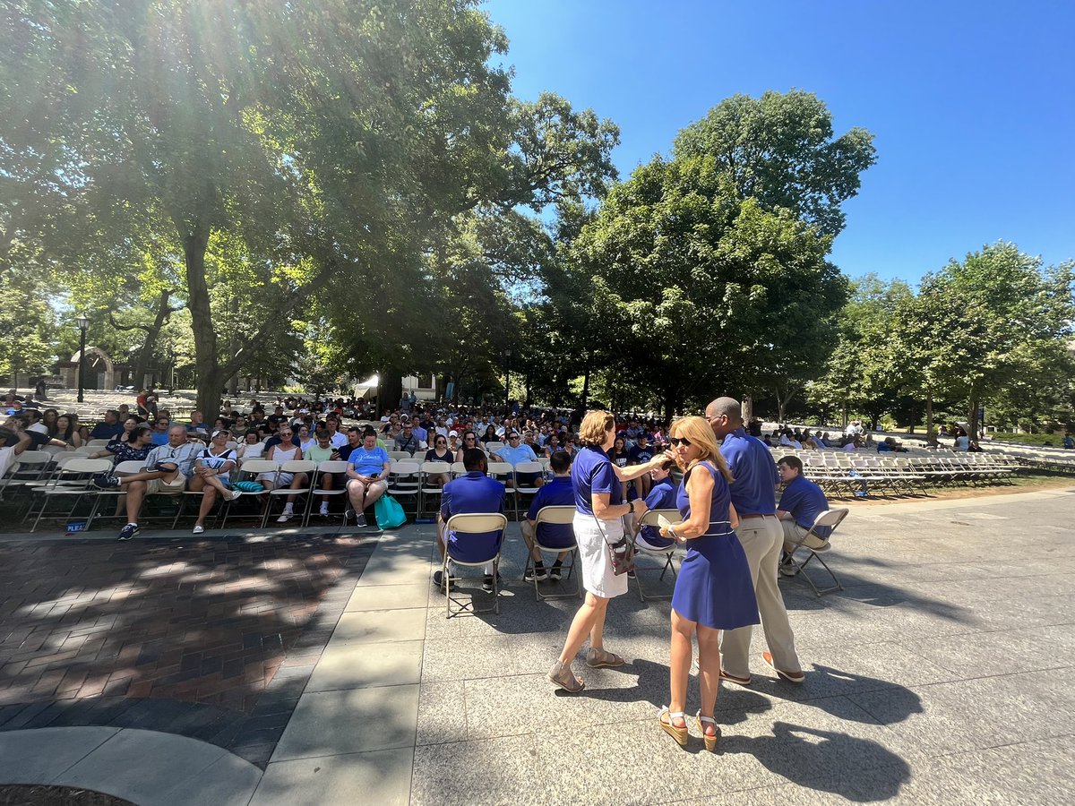 NKComolli's tweet photo. Welcome Villanova Class of 2026! A future member of the class of 2037 is less than excited but the rest of us are very happy you are here! https://t.co/ENIvZxCFJb