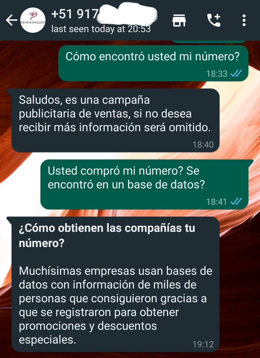 larkale07's tweet photo. Hola @OSIPTEL, hay manera de darse de baja si mi número celular se encuentra en un base de datos? Recibo comunicaciones no deseadas. ¡Gracias! https://t.co/0cimUapdSs