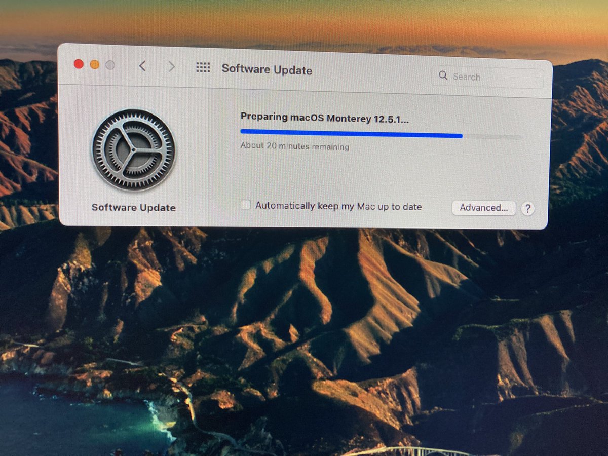jamesdeiblerasu's tweet photo. This morning, I updated my Apple MacBook Air and Mac Mini to MacOS Monterey 12.5.1 due to security threat . https://t.co/ct220rWlI7