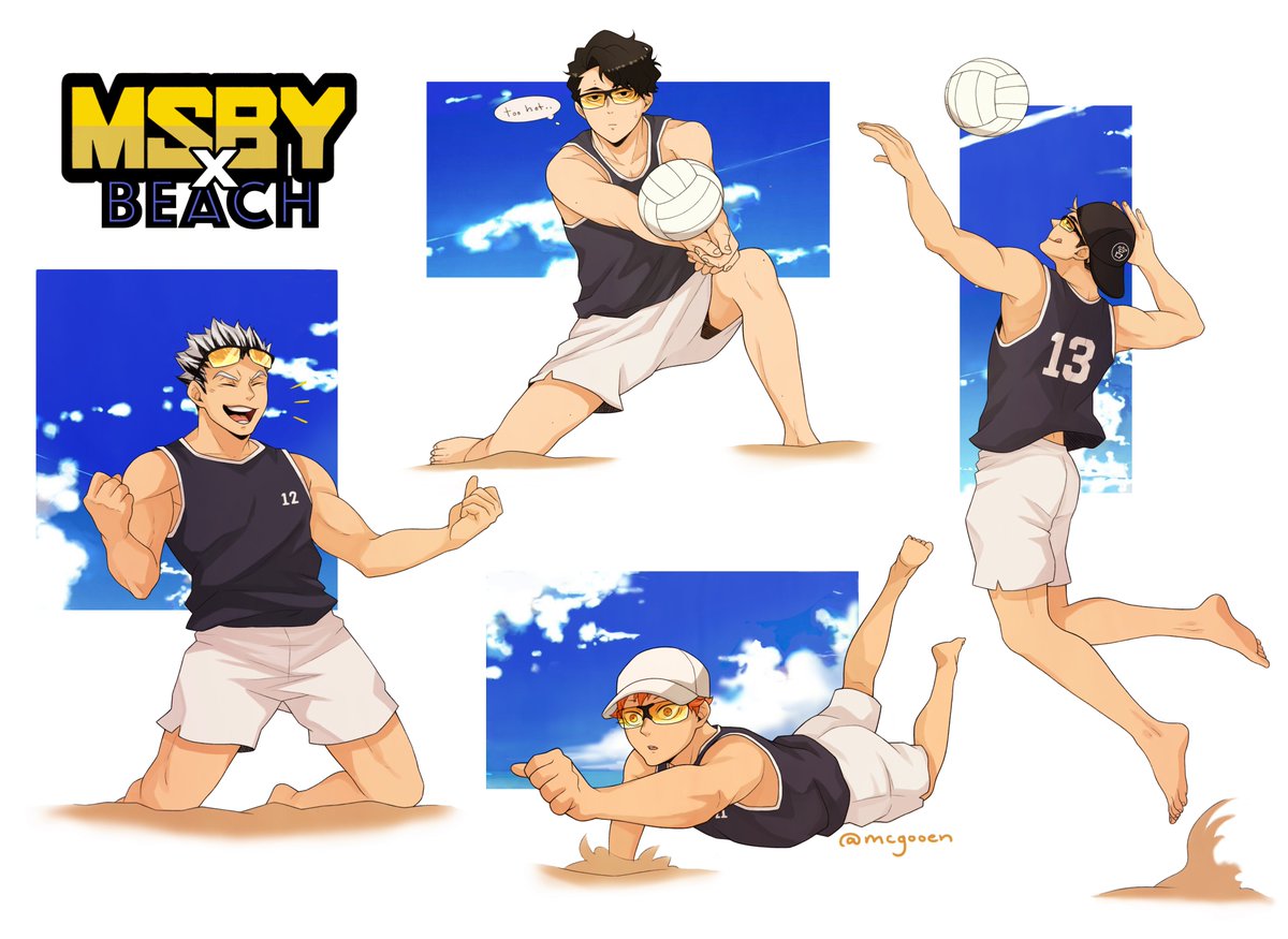 mcgooen's tweet photo. WARNING: weather forecasts predict a Hot Boy Summer™️ ☀️🥵🏐
#msby #haikyuu https://t.co/DIp30F4a3E