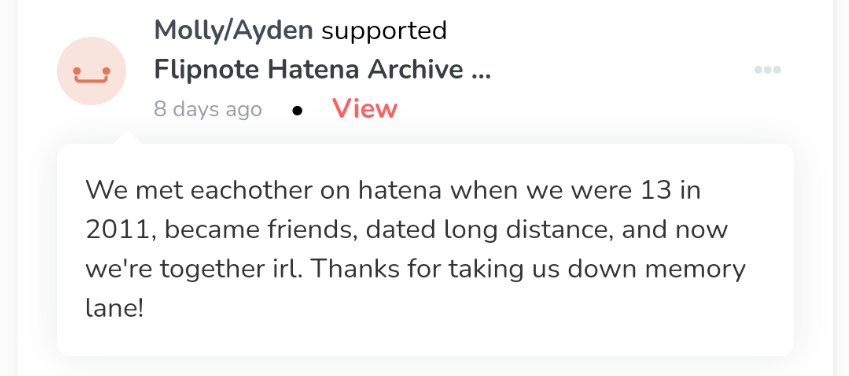 FlipnoteArchive's tweet image. Wow, this is nuts. Who else out there still keeps in close touch with their Flipnote Hatena friends?