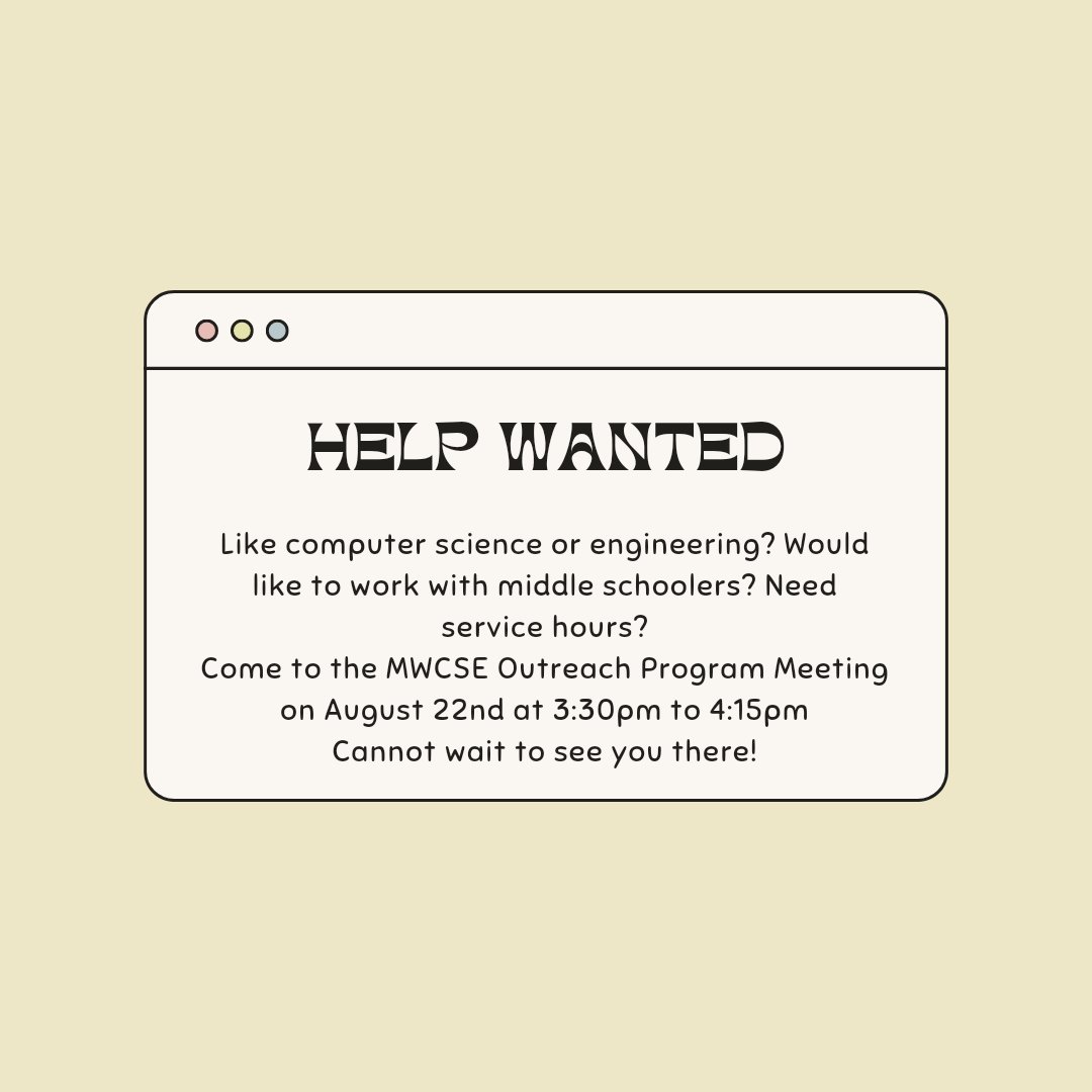 millardwestcs's tweet photo. We cannot wait for our Outreach Program to launch on Monday! You don't have to have experience just the interest! We cannot wait to see everyone there! #outreachprogram #computerscience #engineering https://t.co/BZbWhcbG7V