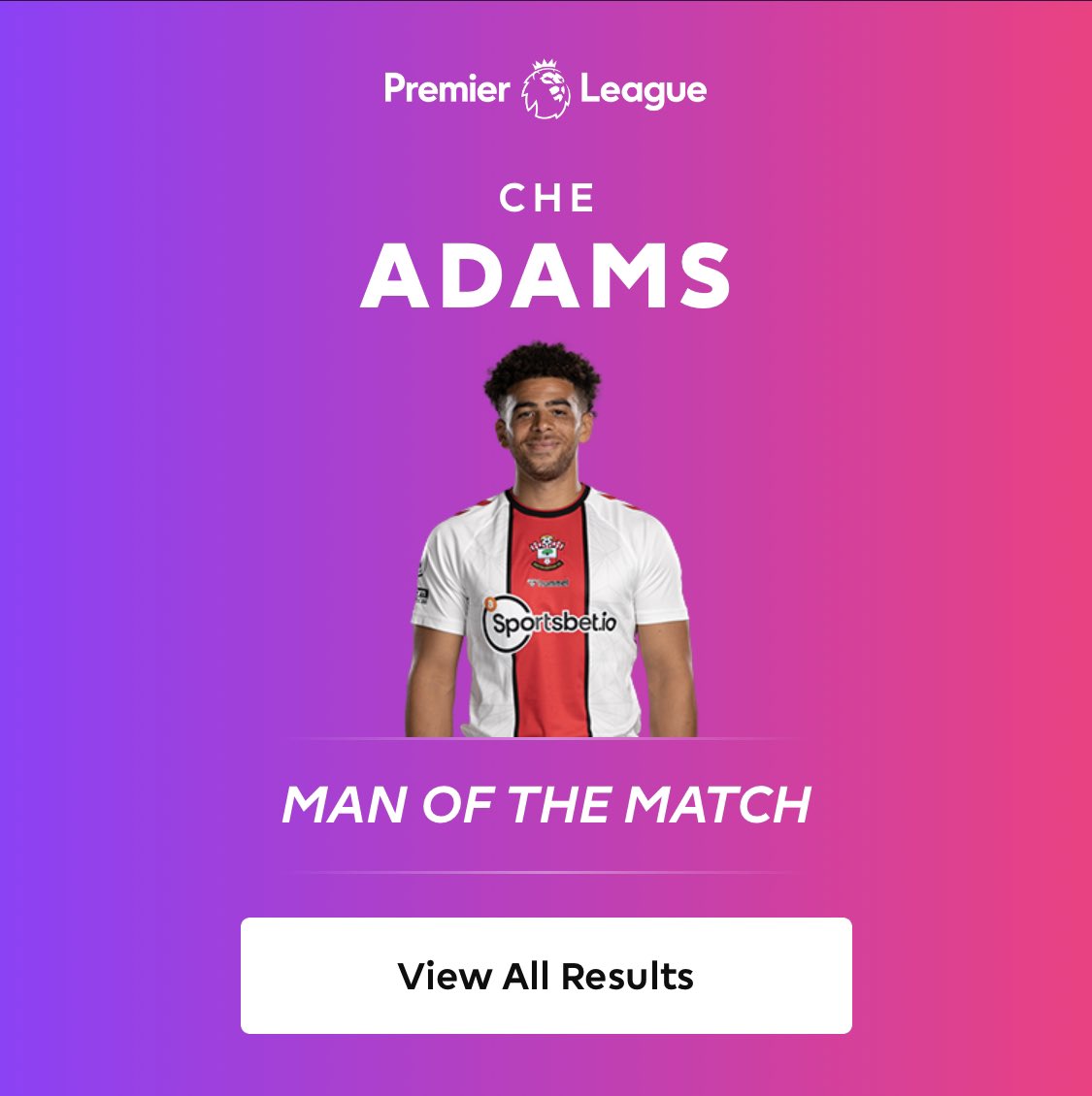 bigchopperche's tweet photo. Masterclass performance from the man himself Che Adams. 2 goals! That’s the same amount of inches Son Heung-Min is packing!!! https://t.co/EcN7deHSYo