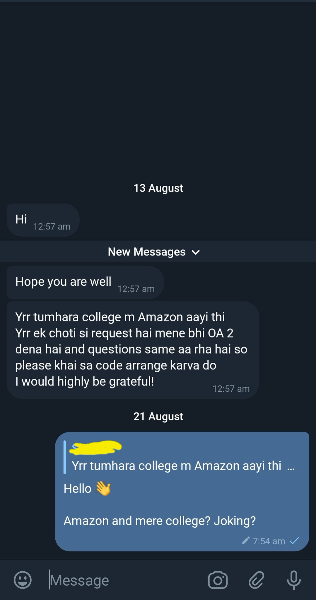 Siddhant Khare on Twitter 