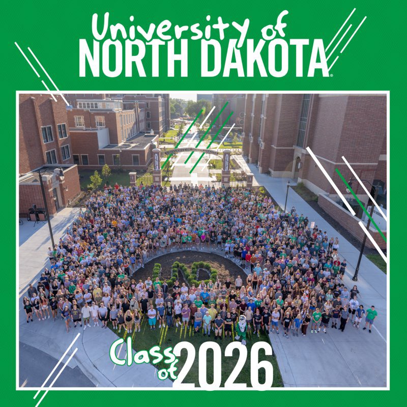 Introducing UND’s newest class! 🤩 #UNDproud 💚 #ClassOf2026