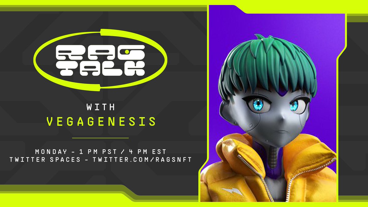 RAGS_Y3K's tweet photo. Rag Talk: @VegaGenesisTM Metaversal Rapper &amp; MemeGod Talks creation of Junior Jr. 

https://t.co/9jlFAPhdl6 https://t.co/GKgRJ3i2a2