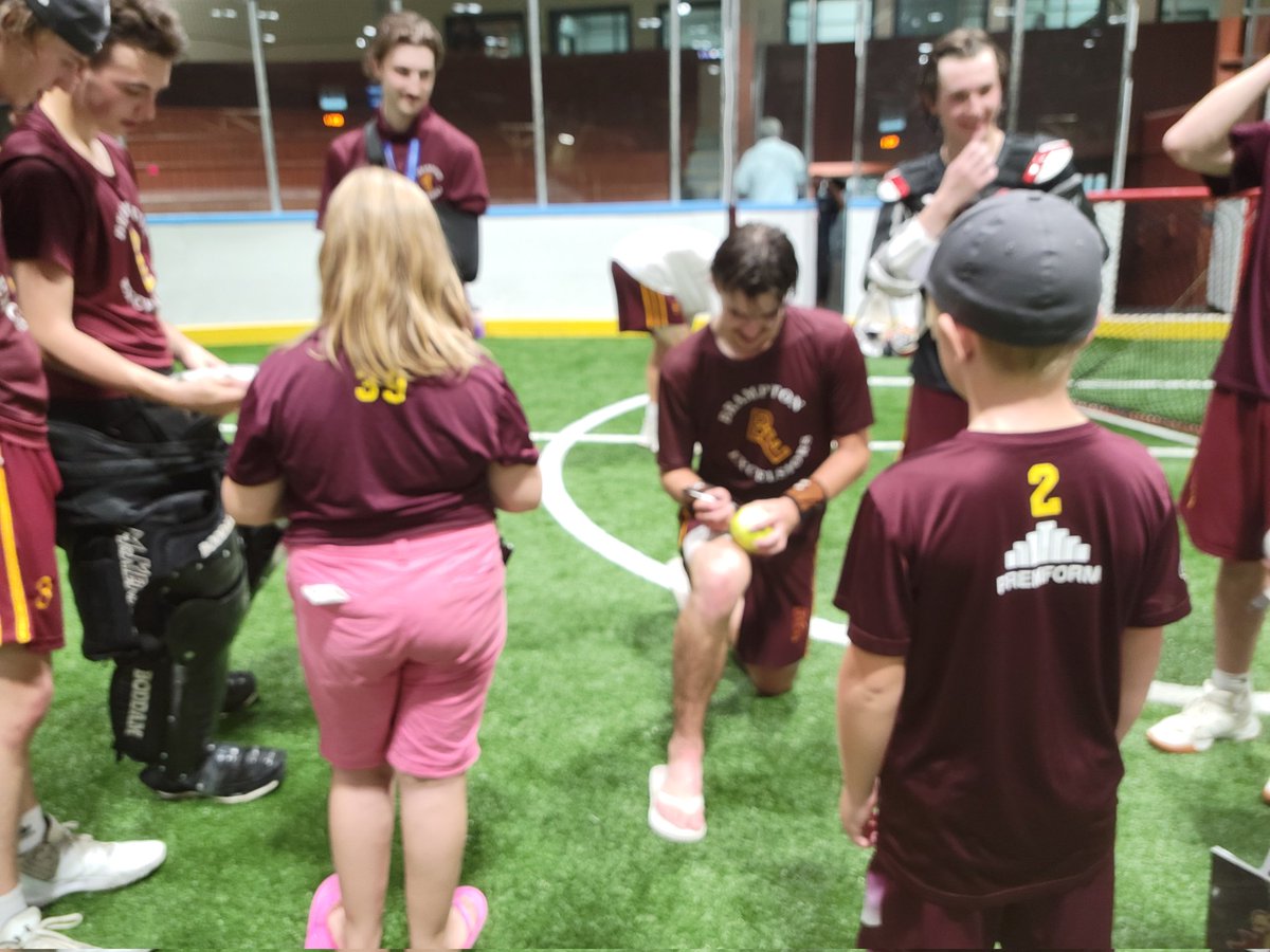 Just love these get togethers between the present and future Brampton Excelsiors after these Founder's Cup games. Our sport is in great shape here in Brampton and we are just getting started.