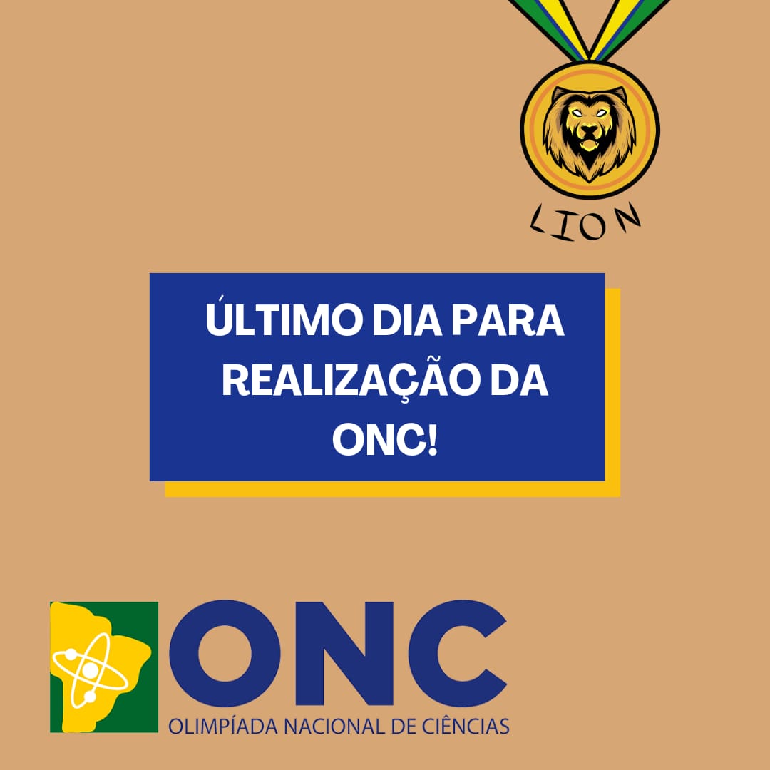 LionOlimpiadas's tweet photo. E ai galera, passando pra avisar que a ONC acaba hoje!

Esperamos que vocês consigam fazer a prova bem! 

Boa sorte e boa prova para todos!

Link do site da ONC:

https://t.co/EEuN7ZJ9cI https://t.co/1cvAPvGIaJ