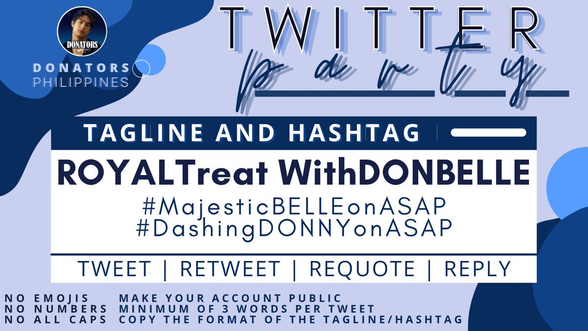 Twitter Party for our New Gen Phenomenal Loveteam starts now!

ROYALTreat WithDONBELLE

#MajesticBELLEonASAP 
#DashingDONNYonASAP