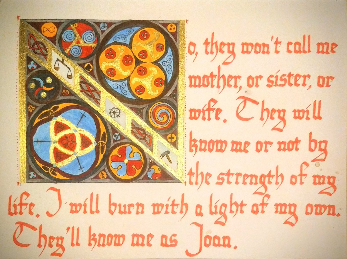 Ink_illuminated's tweet photo. A song about Joan of Arc https://t.co/EbN9wTzBZq