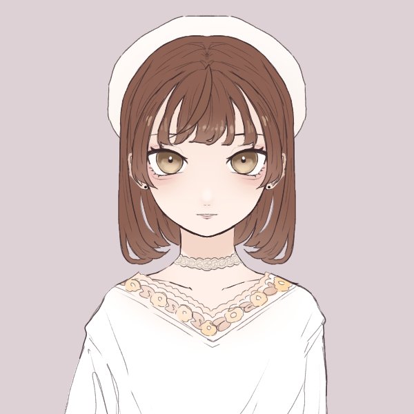 ベレー帽女子のtwitterイラスト検索結果