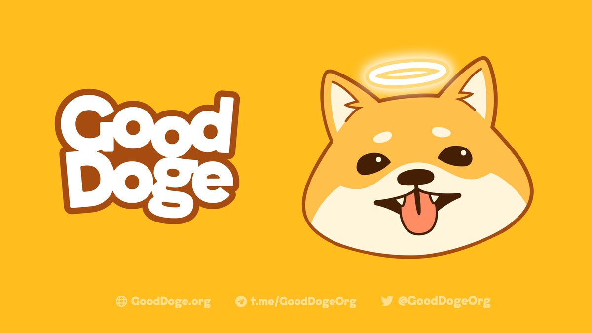 GoodDogeOrg's tweet photo. Who’s a Good Doge? 🐶

#GoodDogeOrg was born from the inspiring #doge community who cares about supporting each other, being kind, learning about crypto, having fun, making memes, &amp; being absurd

This is nicely captured by #Dogecoin’s unofficial tagline: Do Only Good Everyday 💛 https://t.co/cVQC2R3wfE