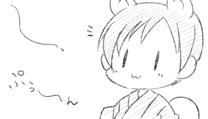 夏っぽいたぬ4コマ(再掲)