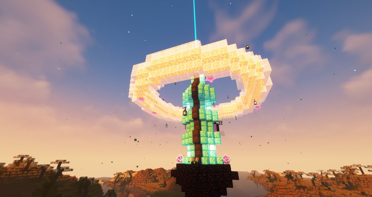 sirenaseanymph's tweet photo. Itโs finally finished my friends.. The Technoblade Memorial.. #riptechnoblade #fanbuild https://t.co/pcxSuvY36b