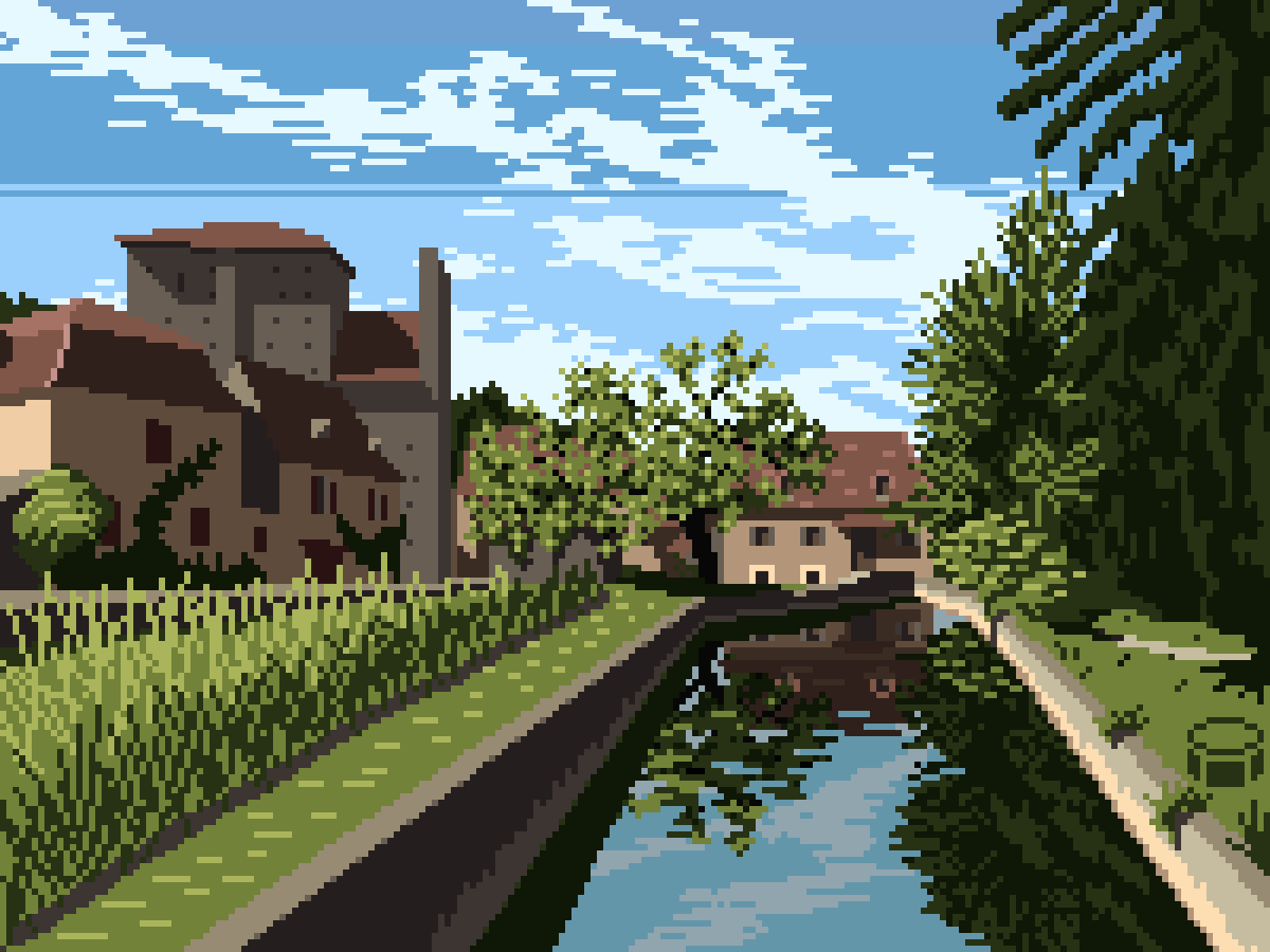 magodellepercus's tweet photo. Water mill and medieval church at #Urval in #Perigord, #France.
#pixelart #pixelarchitecture https://t.co/Sv7SWRcoFi