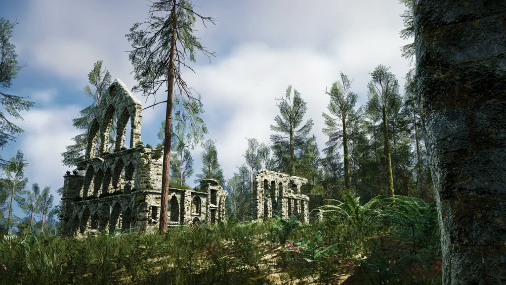 MortalOnline's tweet image. Nave is full of mesmerising points of interest, such as these church ruins! 

#gamedev #mmo #mmorpg #mortalonline2